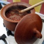 Cooking in mud pots