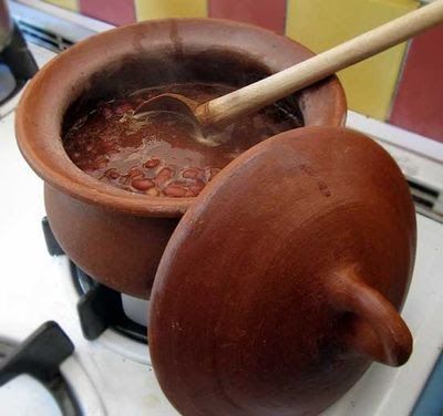 Cooking in mud pots