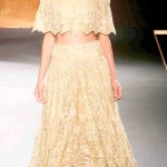 Model in Rahul Mishra creation at Amazon Couture week