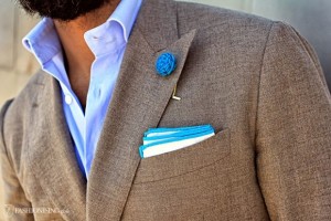 Broach and pocket square