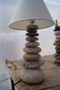 Pebble lampshade