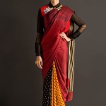 Color Blocked saree