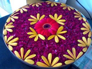 Floral rangoli Designs