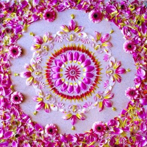 Floral rangoli Designs-