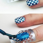 Mermaid nail art