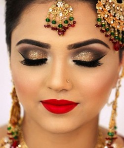 Eye makeup for brides