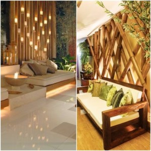 Bamboo wall decorations