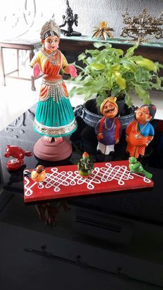 Colorful Indian statues for homes