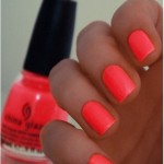 Coral nailpaint for summers
