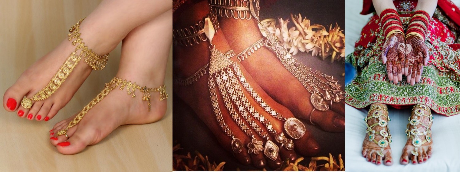 75% Bridal Ladies Silver Toe Ring Anklet, 80 G, Size: 6x9 Inch at Rs  1760/pair in Kanpur