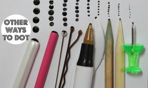Dots creating tools for nail art