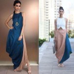 Draped dress for summers