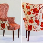 High back chairs in different prints