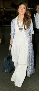 Kareena Kapoor in white kurta and cape set