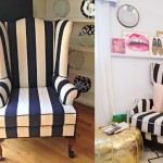 Striped High back chairs