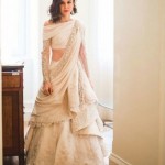 Draped gown for Indian brides