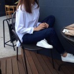 White Shirt With Sneaker