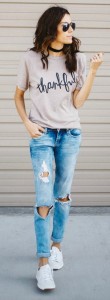 Distressed Denim styling