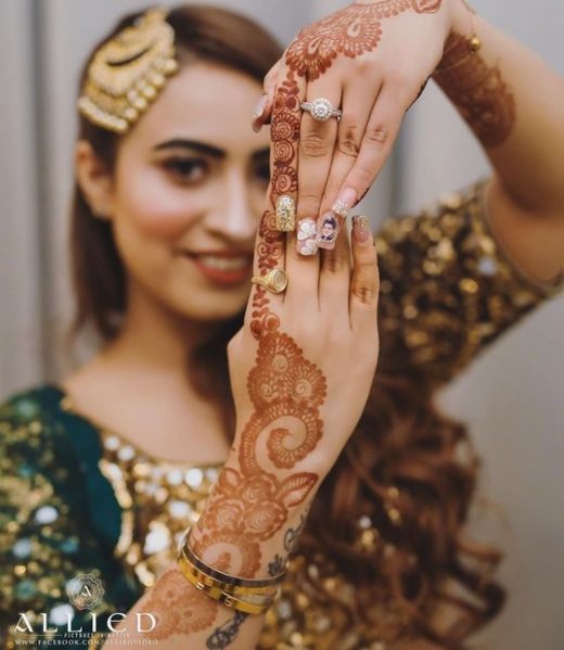 Nail art for Indian brides
