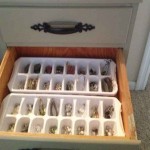 Ice tray for jewellery storage