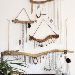 Wooden sticks for jewellery storage