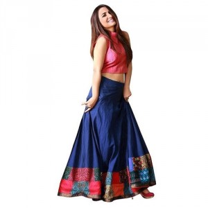 Convert a salwar to a lehnga skirt