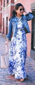How to style a maxi dress for winters