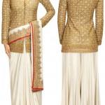 Achkan jacket with saree
