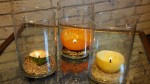 Citrus fruit peel candles