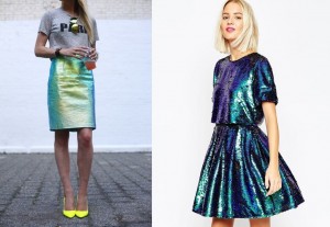 Holographic skirts