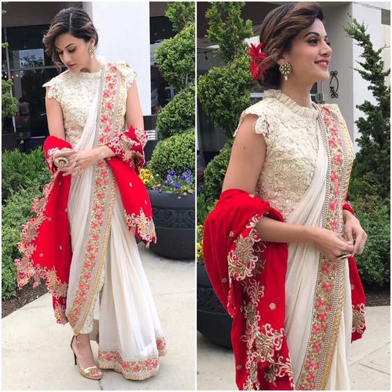 Taapsee Pannu Unconventional Saree Looks | Threads
