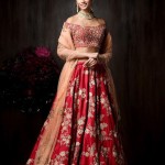Off shoulder blouse and lehnga