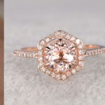 Morganite engagement ring