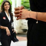 Shilpa Shetty in bracelet mangalsutra