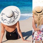 lettered beach hat