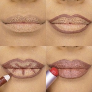 Lip contour for fuller lips