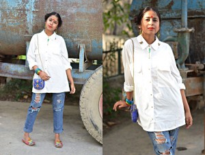 How to wear Bindi with western look