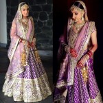 Purple lehnga, Unusual bridal lehnga-Threads-WeRIndia