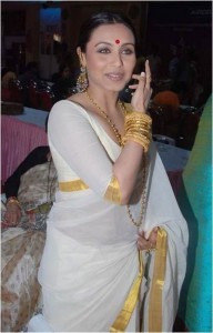 Rani Mukherjee in Kerala Saree