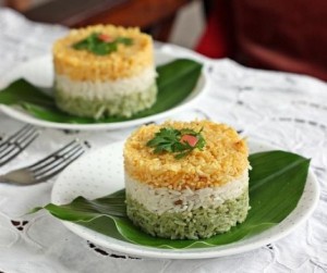 Tricolor rice sandwich Independence day recipes