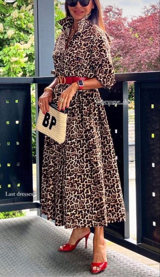 Animal print kurta