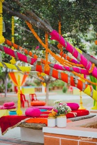 DIY Indian Wedding decor with tree decoration