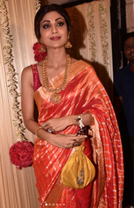 Shilpa Shetty in traditional saree