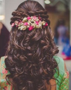 Open Hairstyles with Flowers