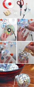 Recycle Old CD for Diwali lights