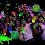 Glow in the dark party for new year bash