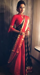 How to drape a silk saree like a dupatta
