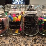 Reuse glass jar to store stationary