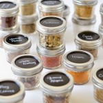 Reuse glass jars as spice box