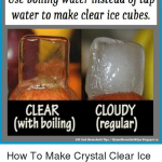 Crystal clear ice with boiled water vs regular water ice
